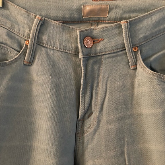 Mother Flare Light Wash Denim - Picture 4 of 5